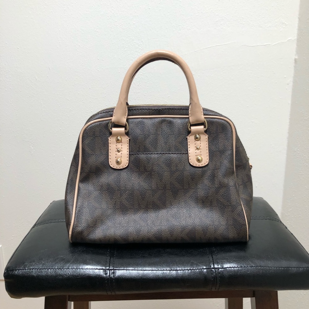 Michael Kors Monogram Satchel Bag